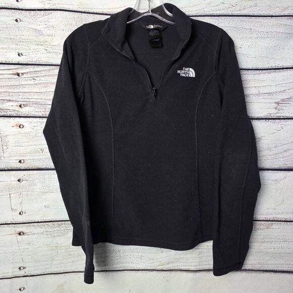 The North Face Black Quarter Zip Fleece Pullover XS - Picture 2 of 5